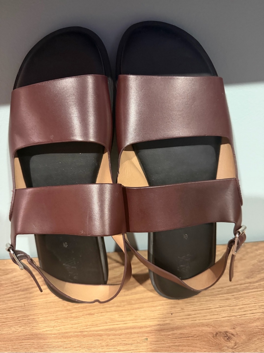 Leather Zara sandals for men size 12
